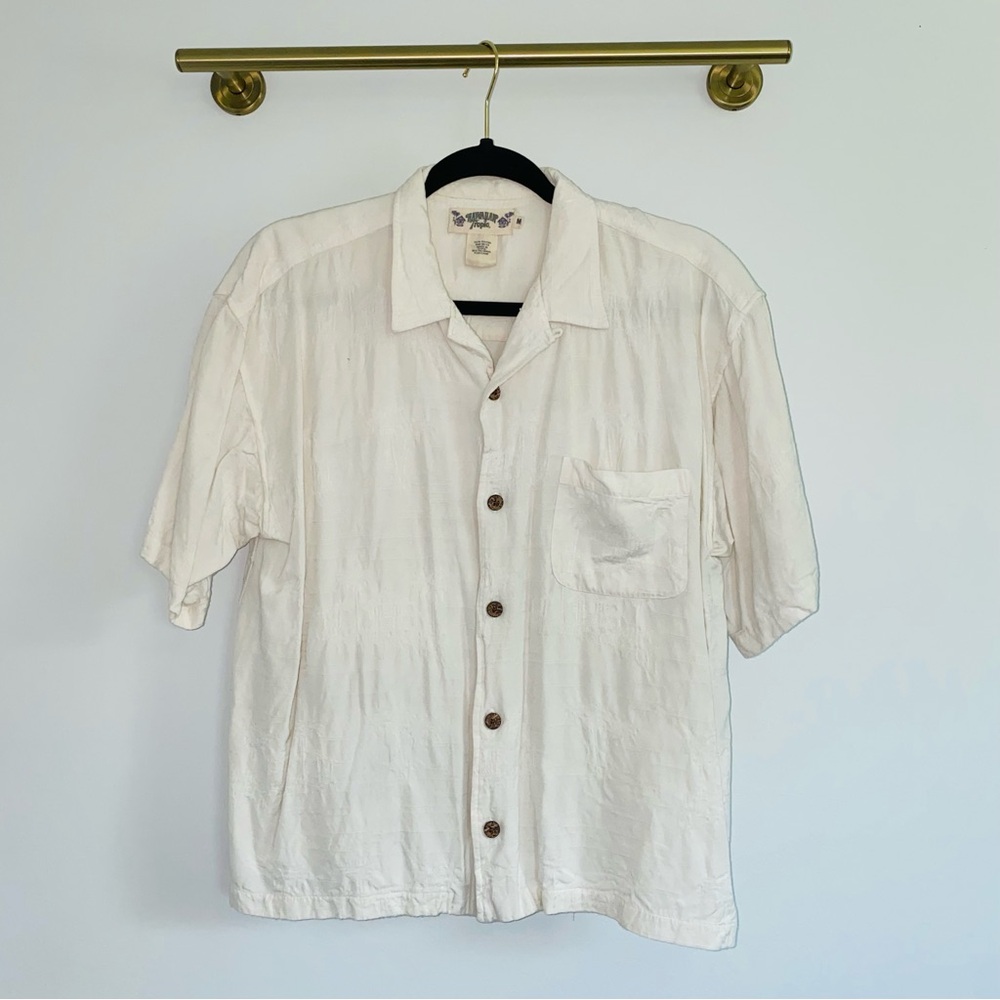 Vintage Hawaiian Tropic Short Sleeve Button Down Size M
